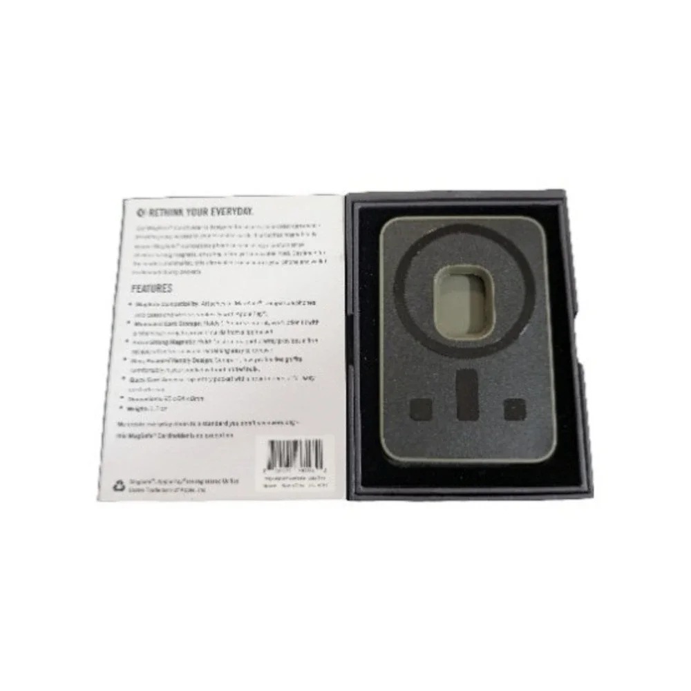 Pp3U The Ridge Wallet Magsafe Cardholder Magnetic - Matte Olive Gently Used